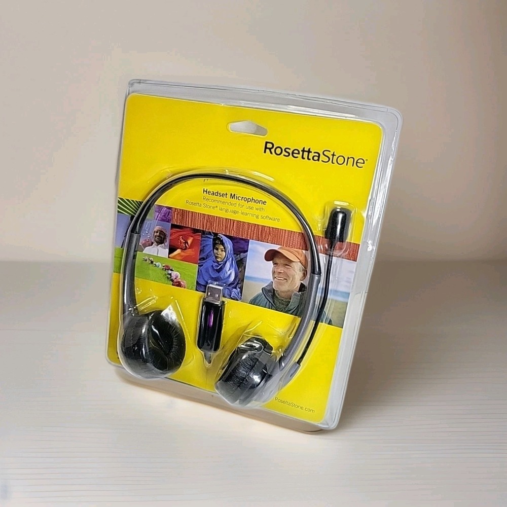 Rosetta Stone‎ Headset Microphone USB For Language Learning Software New Sealed!